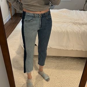 Unique Color Block Jeans